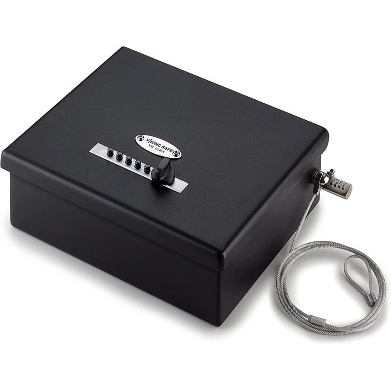 Viking Security Safe VS-12LSX Mechanical Simplex Lock Two Gun Safe 2 Handgun Capacity Pistol Safe