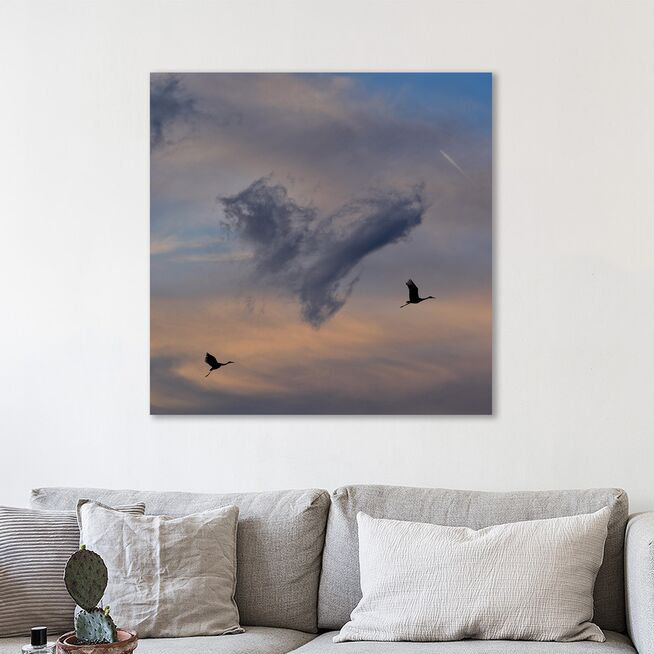 Live In My Heart, Pay No Rent by Dominic Liam - Wrapped Canvas Print, 46cm H x 46cm W x 4cm D