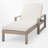 Outdoor Solid Wood Chaise Lounge With Cushion-92941315