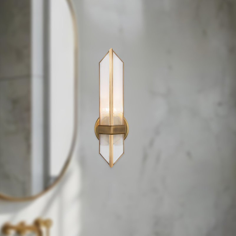 Cairo 1 - Light Bath Sconce, Vintage Brass