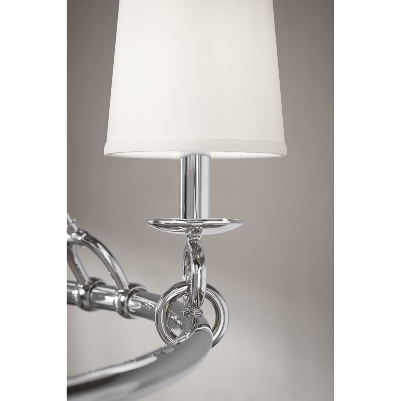 Terret™ 35.75" Six-Light Chandelier, Polished Nickel