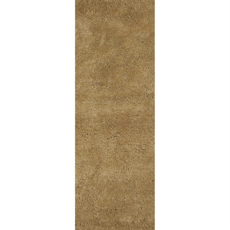 Tapis doré tissé à la main Thangool, Rectangle 2 pi 3 po x 3 pi 9 po