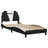 vidaXL Bed Frame Viana without Mattress Black and White 90x190 cm Faux Leather-1392749247-1392749240