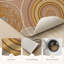 Tapis de cuisine lavables antidérapants Retro Circles