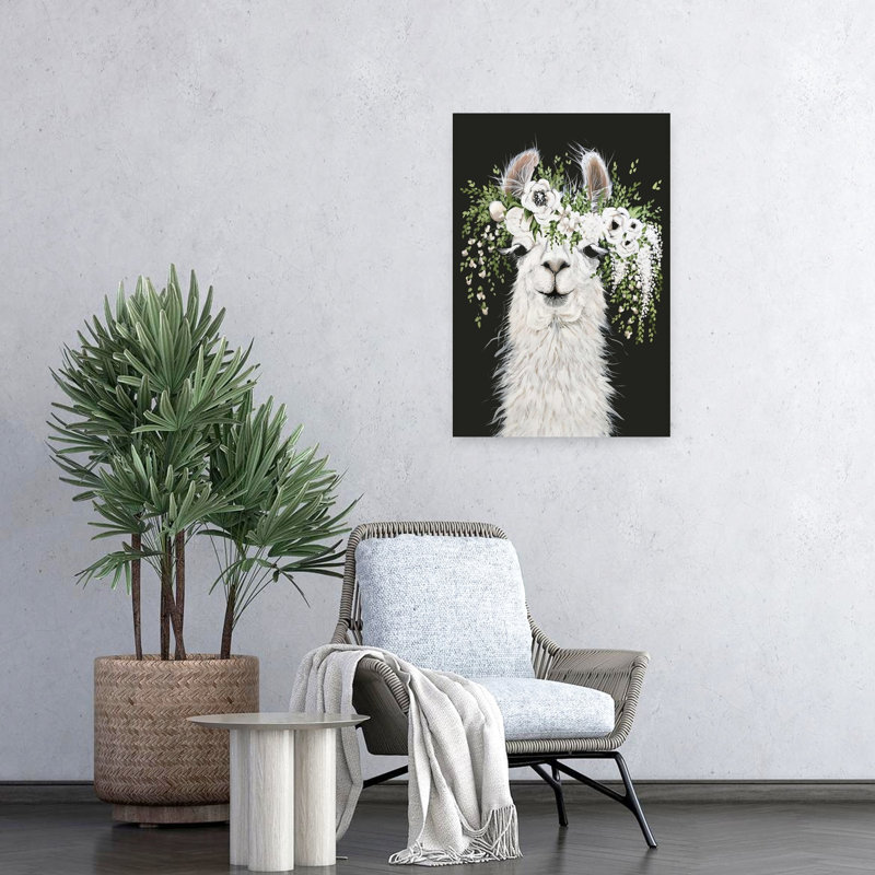 Dolly, art floral contemporain fantaisiste, H 24 po x l 16 po