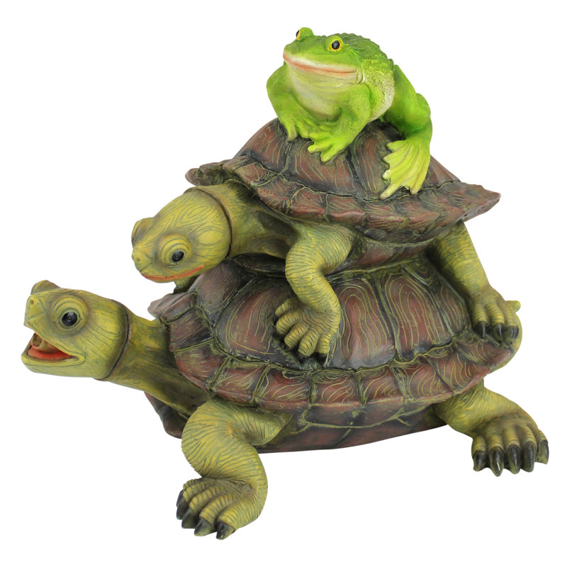 Statue diffuseur redirigée pour le côté des grenouilles et des tortues