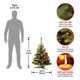 Kincaid Spruce 3' Artificial Spruce Christmas Tree with Color & Clear Lights