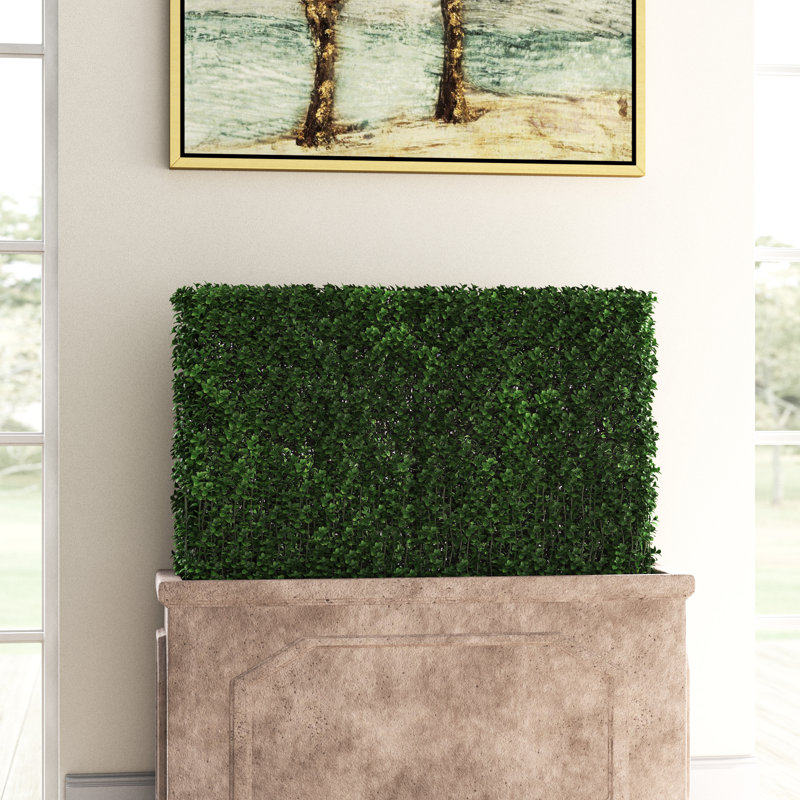 Haie de buisson artificielle, H 24 po x l 36 po x P 7 po