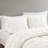 Full White Cotton Comforter - 3 Piece With Elastic Embroidery, Fill, Hidden Bartacking To Sustain Softness And Quality, 2 Shams Embroidery On Cotton, Enhance Hygiene Appearance,-121400066