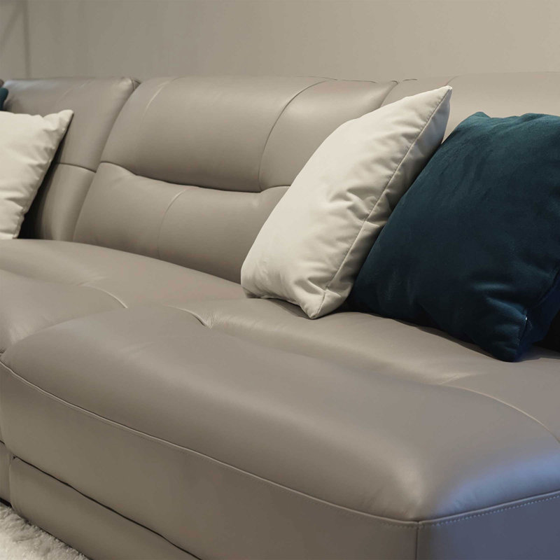 Canapé modulaire en cuir 6 pièces Pecina