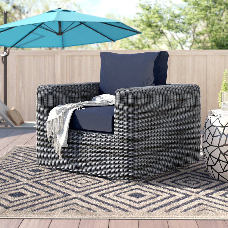 Modway Modrest Invite Outdoor Patio Corner, Canvas Navy Sunbrella® Canvas