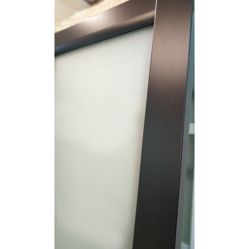 Dalle de porte intérieure moderne Planum, 30 po x 96 po, Frêne chocolat