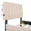 Lit plateforme tapissier simple avec lit gigogne Teddy-1362679156