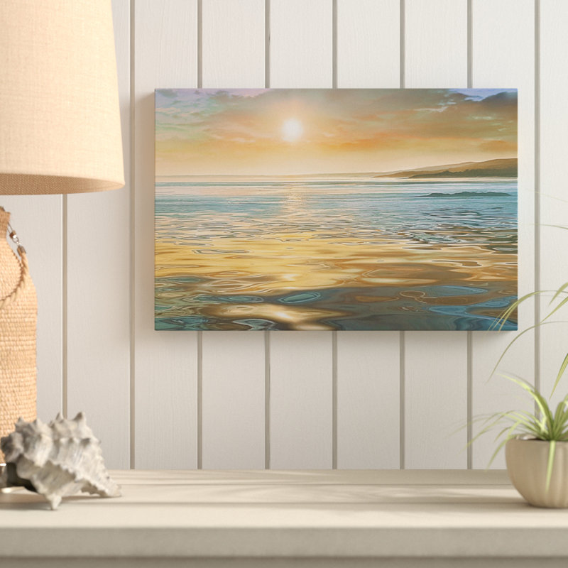 « soirée calme », reproduction d’impression sur toile tendue, H 32 po x l 48 po x P 1,5 po