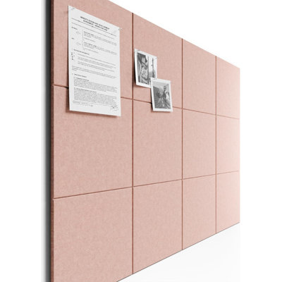 Large Cork Board 48" x 36" Alternative - 12 Pack Felt Wall Tiles
