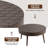 Bouthillier 2 Piece Coffee Table Set, Traditional MDF Round and End Table Set-1479843922