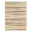 Tapis beige en laine à rayures abstraites tissé à la main 9 pi x 12 pi
