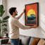 Cruising Into Sunset Retro - Framed Print-2021097862-2021097860