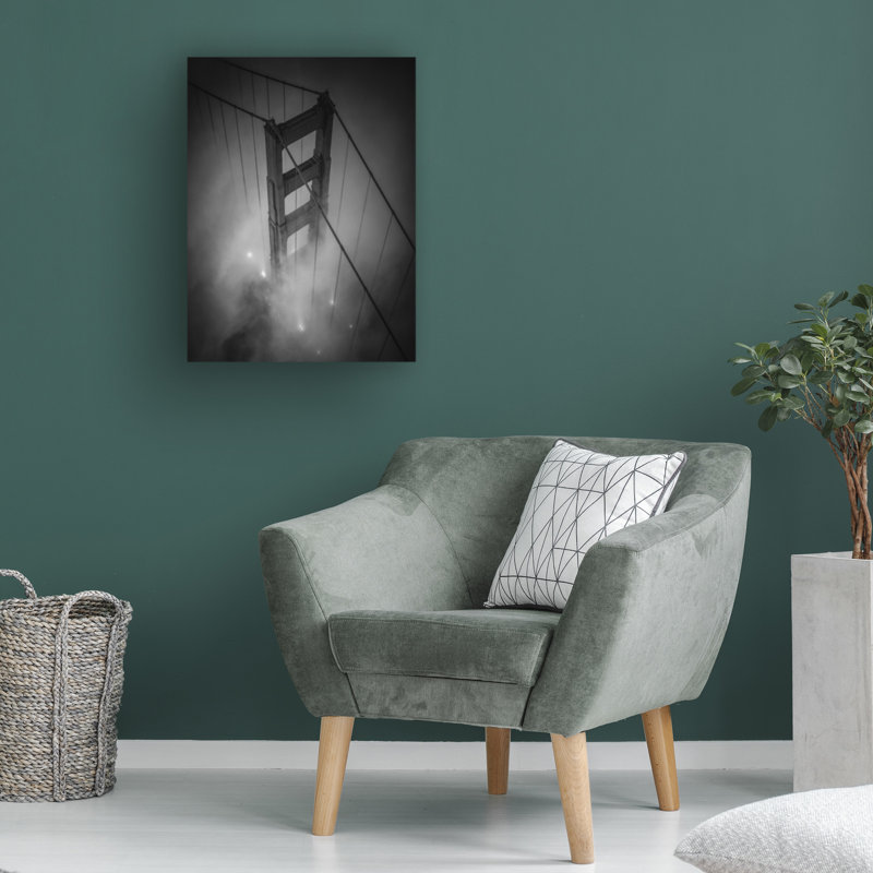 Toby Harriman, art sur toile noir doré, H 18 po x l 24 po