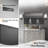 36 in. W x 22 in. H Rectangular Aluminum Framed Bathroom Vanity Mirror in Glossy Black-308806592