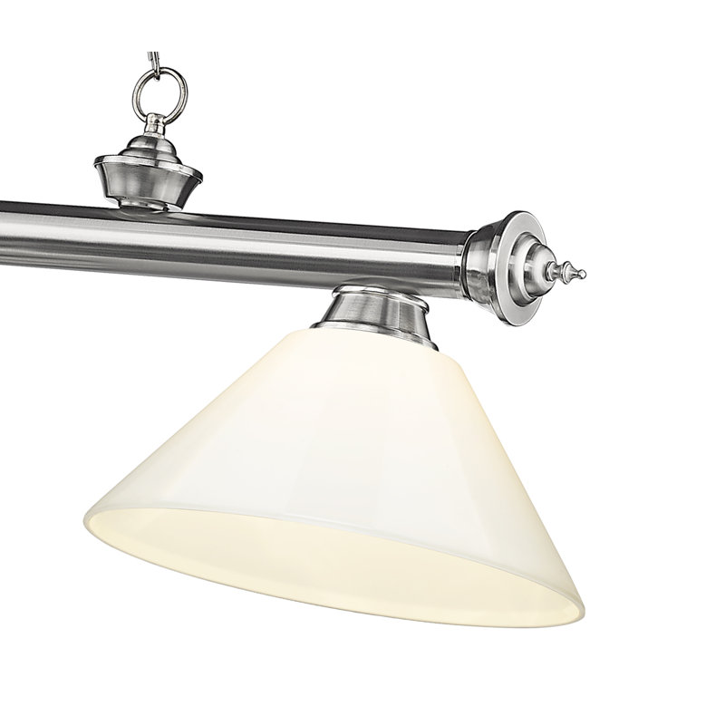 Billard 3 lumières Annaleisa, Blanc