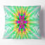 Vitrail vert fractal - coussin imprimé abstrait-30628758-30628762