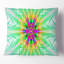 Vitrail vert fractal - coussin imprimé abstrait-30628762-30628758