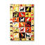 Tapis décoratif multicolore à motif animalier lavable à la machine-274837765