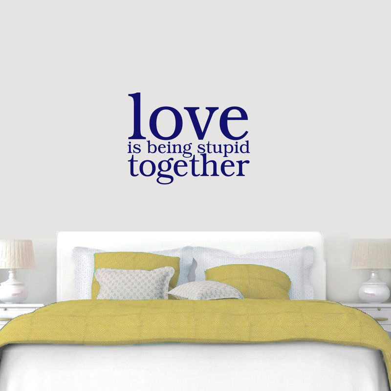 Décalcomanie murale « love » est stupide Artiaga, Bleu marine