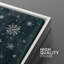 «Snowflake Snow Covered Christmas Tree Winter Modern Holiday Decor», reproduction d'art sur toile encadrée-107117928-107117931