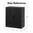 Rattan Storage Cabinet with Adjustable Shelves-128548-4129927