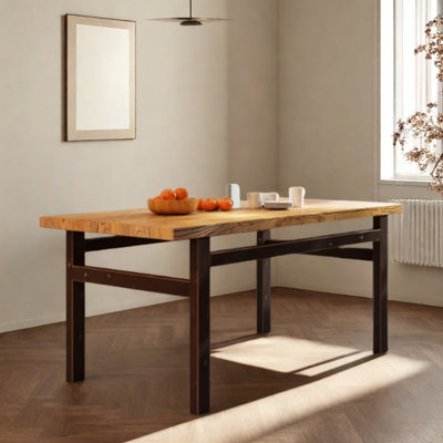 Table rectangulaire en bois vieilli Old Elm