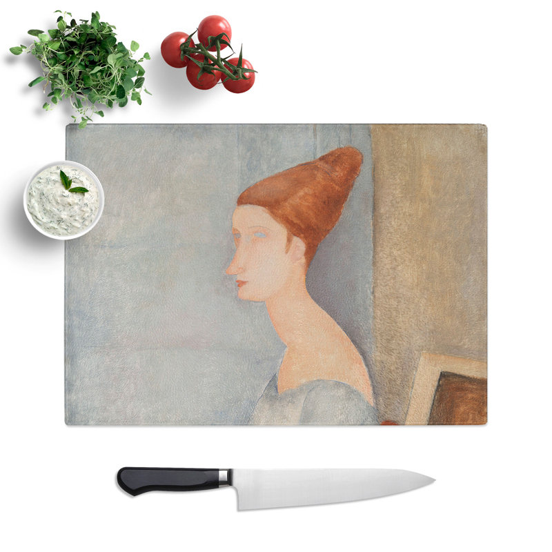 Jeanne Hebuterne Vol.3 by Amedeo Modigliani Chopping Board, 0.4cm H x 20cm W x 28.5cm L