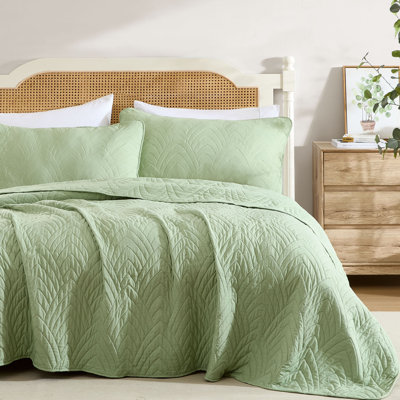 HLC.ME Weston - 3 Piece Quilt Set, Lightweight Bedspread Coverlet Set
