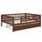 Wood Daybed with Trundle and Fence Guardrails-303277694-317973229