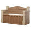 Banc de rangement extérieur en plastique