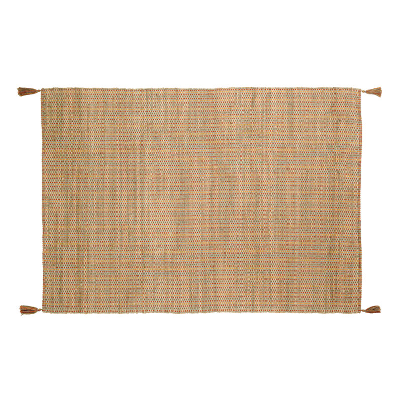 Ensemble de tapis d'intérieur en coton tissé à la main Manille, Rectangle 5 pi x 7 pi