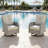 All-Weather Rattan Rocking Swivel Patio Chairs With Cushions-1798146746