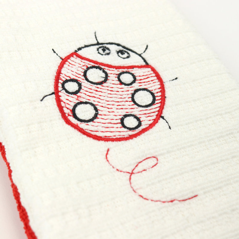 Cotton Embroidered Tea Towel Kitchen Towel