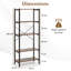 160cm H x 66cm W Metal Bookcase