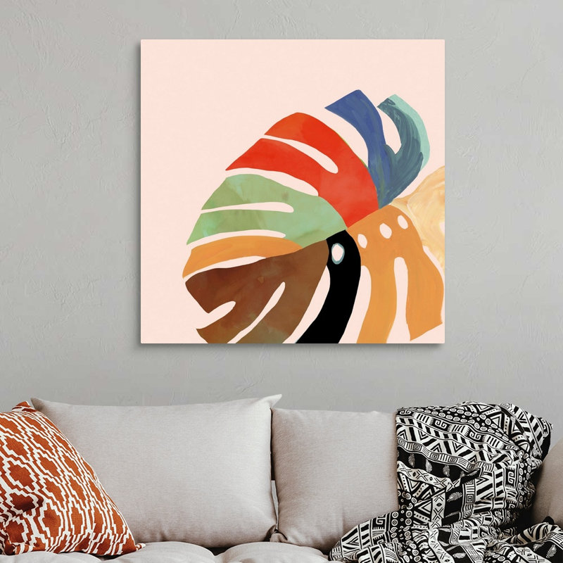 Rainbow Fern I par Aimee Wilson - reproduction d'art, Toile tendue, H 36 po x l 36 po x P 1,25 po