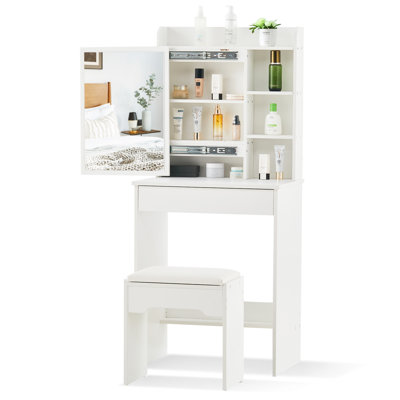 Lucritia Dressing Table with Mirror