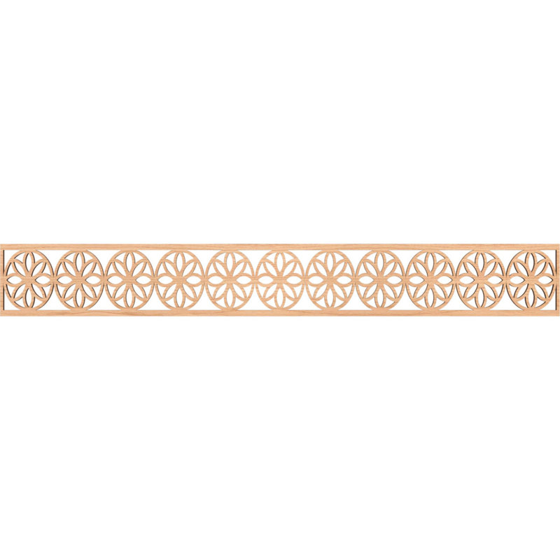 Moulure Blume, Noyer blanc, H 6 po x l 46,5 po x P 0,25 po