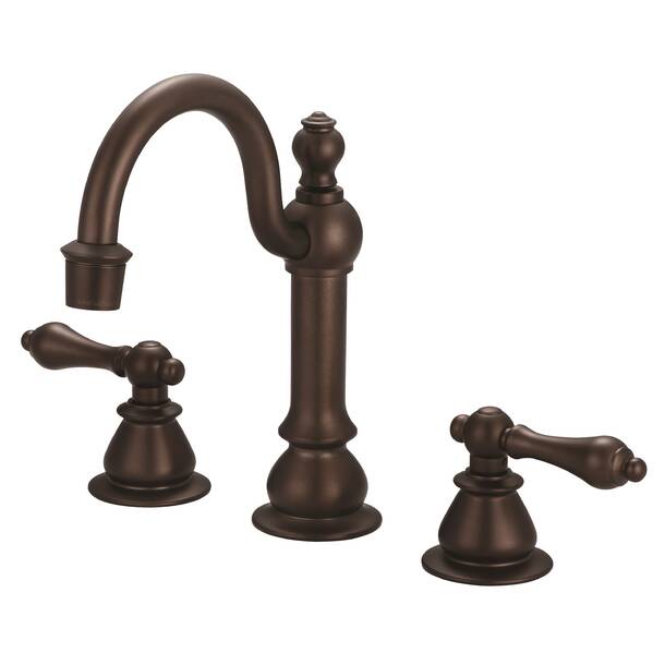 dCOR design Vintage Widespread 2-handle Bathroom Faucet with Drain ...