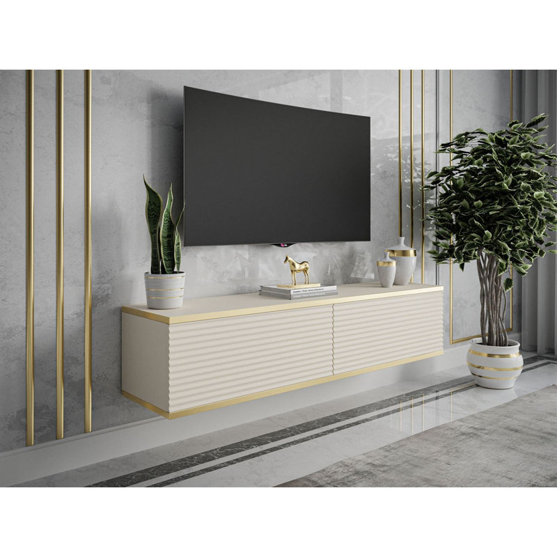 Aliyyah Unfinished TV Stand for TVs up to 65", Beige