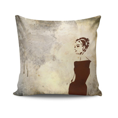 Housse de coussin carré en polyester Emora