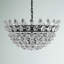 Luminaire suspendu bol unique à 5 lumières avec accents de cristal Abel-2097298357-2097298356