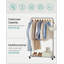 Harsha 90.5cm Rolling Clothing Rack-850192653