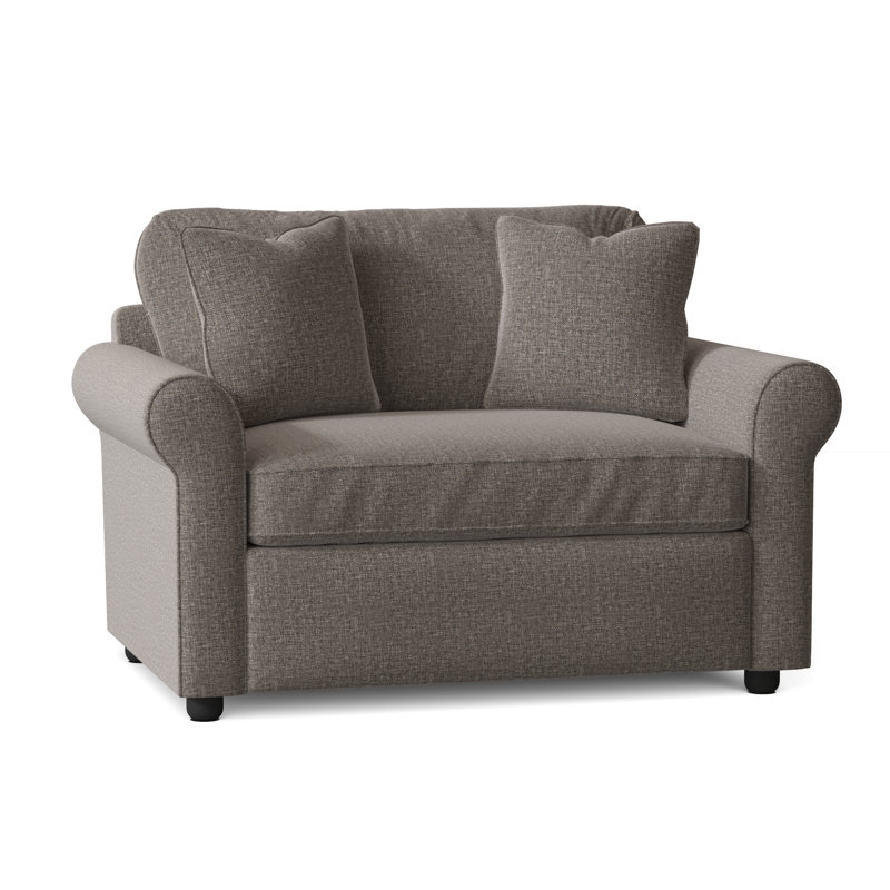 Warrington Upholstered Accent Chair, Drusky Charcoal Sustain® Basketweave