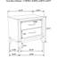 Table de chevet 2 tiroirs Grey Oak